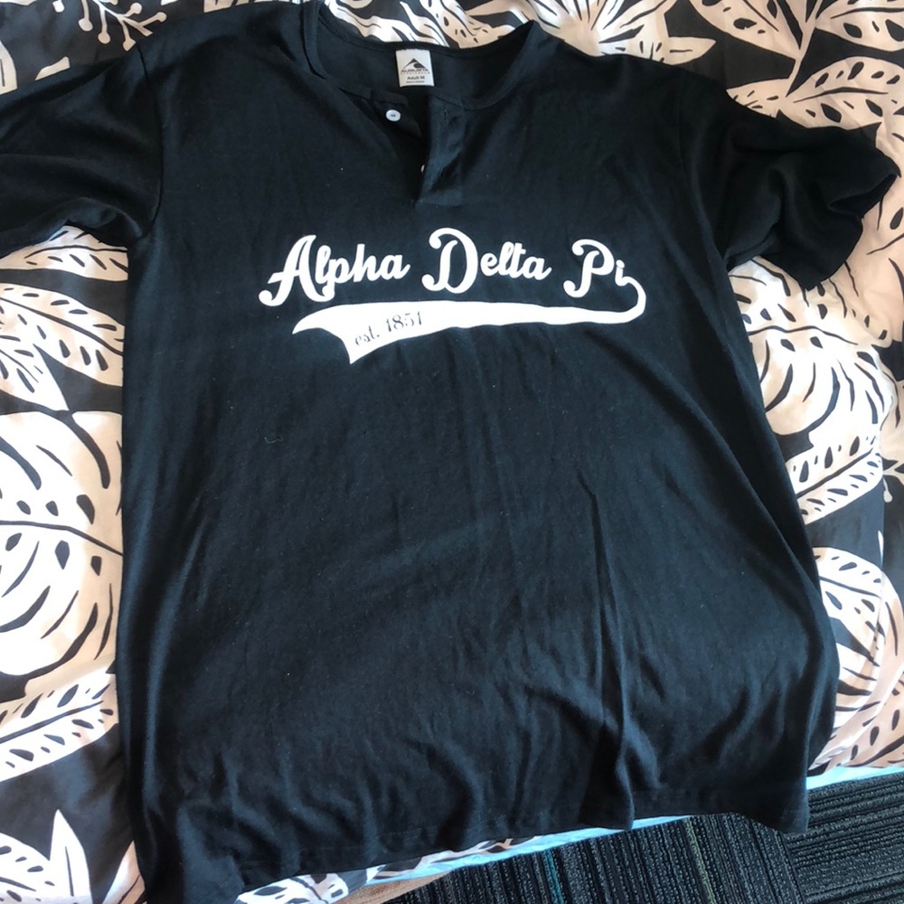 Alpha Delta pi Henley shirt